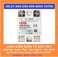 SSR 80DA FOTEK SOLID STATE RELAY (RELAY BÁN DẪN ĐIỀU KHIỂN TẢI AC)