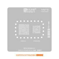 Ssr931g-nt98631bg DE3114-A1 AMAOE BGA Stencil NVR độ phân giải cao chip điều khiển chính bảo trì lưới thép Reballing Hàn Thiếc thực vật Lưới hàn Lưới hàn Tấm làm lại Anti Dr