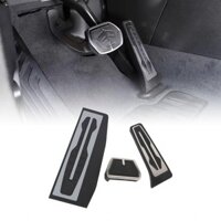 Ssrroo Miếng đệm bàn đạp chân không trượt được thiết lập cho 1 Series 3 Thép không gỉ Tổ chức Tăng tốc phanh chân phanh Mũ chân