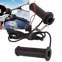Ssrroo Xe máy Grip tay cầm tay Grips Noups 1 Cặp DC12V 3 GEAR Điều chỉnh nhiệt độ có thể điều chỉnh Skid Skid Skid Công tắc độc lập cho điện cực