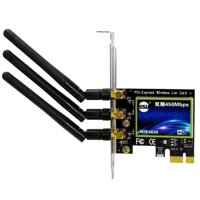 SSU Wireless Dual Band PCI Express Adapter with Speed Up To 450Mbps 2.4G/5G Wi-Fi Adapter Network Card for Desktop Computers