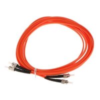 ST Duplex Multimode Fiber Optic Patch Cord  Cable ST to ST - 16ft