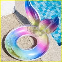 St2 Dày Sequined Nàng Tiên Cá Đuôi Bơi Vòng Bé Mùa Hè Đồ Chơi Nước Lifebuoy