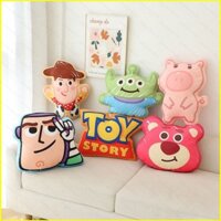 St2 Disney Toy Story Lotso Hoạt Hình Sang Trọng Ném Gối Đệm Giường sofa Gấu Dâu Cô Gái Lưng Woody Buzz Alien TS2