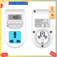 🚀St2h-  Ổ Cắm Hẹn Giờ AL-06 LCD Màn Hình Hiển Thị Kỹ Thuật Số Công Tắc Hẹn Giờ DE Cắm AC220-240V 50Hz