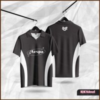 St3 AESPA KPOP FANLIGHT KARINA GISELLE WINTERNING POLO áo sơ mi jersey streetwear Cosplay vải TS3