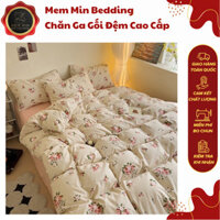 (ST323) Bộ Chăn Ga Gối 4 Món Cool.mate Hot New 2024, Chất Cotton Đũi Cực Mềm Mịn Và Thoáng Mát - Memminbedding