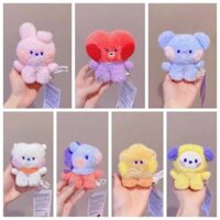 St5 BT21 Mini Móc Khóa Túi Búp Bê Mặt Dây Chuyền Móc Khóa Hoạt Hình BTS Sang Trọng Móc Khóa Anime Quà Tặng Cho Người Hâm Mộ TS5