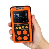 ST8900 4 trong 1 Gas độc hại CO Carbon Monoxide Máy dò hydro sunfua H2S Thử nghiệm khí dễ cháy H2S Màn hình hiển thị màn hình LCD, Báo động rung âm thanh, CN Cắm