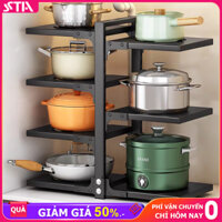 STA-Kệ Giá Để Xoong Nồi Chảo 2-3-4-5 Tầng Có Thể Điều Chỉnh, Dùng Để Trên Kệ Bếp, Gầm Bếp, Góc Bếp