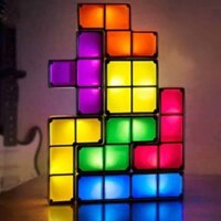 Stackable Tetris Style LED Light 7 Colour 3D Tangram Light Night Lights