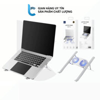 Stand Quạt Tản Nhiệt Macbook WIWU S400 Pro Nhôm Gấp Gọn Đế Tản Nhiệt Tương Thích Laptop 9 -17inch 2 Quạt Tản Nhiệt