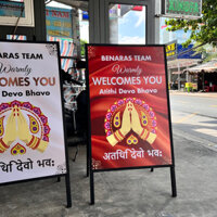 Standee Chữ A Chắc Chắn,Khung Sắt Chữ A 1 Mặt,Khung Standee Ngoài Trời 60x90