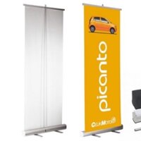 Standee cuốn banner bằng nhôm loại thường