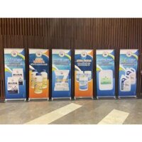 Standee cuốn đế nhôm loại tốt kích thước 80x200cm