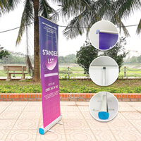 Standee Cuốn Nhôm Cao Cấp 0.8x2M, Chân Standee Nhôm Đẹp | LST