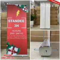 Standee cuốn nhôm giá rẻ 0.8x2m, Standee cuộn, standee đứng | 3H