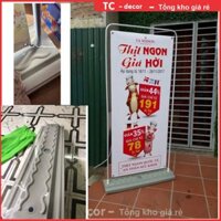 Standee đế sắt ngoài trời kiểu cửa, khung kiểu cửa đế nhựa, khung treo banner,khung sắt sơn tĩnh điện