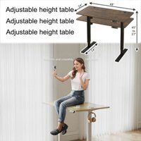 Standing Desk Dài 120cm và rộng 60cm, có thể điều chỉnh chiều cao, bàn nâng điện,Bàn máy tính, bàn đứng
