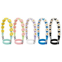 Stanley Cốc Nước Dây Bohemian Daisy Dễ Thương Hoa Cốc Nước Có Vòng Silicon Cốc Nước Dây Dệt Tay Giá Đỡ Cốc Nước Dây Đeo