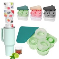 Stanley Cốc Phụ Kiện Hộp Đá Hình Lớn Khung Đá Khuôn Silicon Máy Làm Đá Viên Nước Xi Lanh Khay Đá Có Nắp Máy Làm Đá Cho Stanley