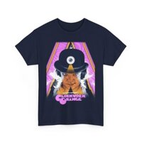 Stanley Kubrick Clockwork Phim màu cam Áo thun Cotton nặng