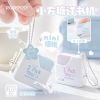 Stapler RosyPosy Máy dập ghim mềm mini cầm tay học sinh giá trị cao cầm tay CXUB