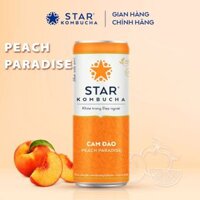 STAR KOMBUCHA Cam Đào/Peach Paradise - Trà Kombucha Lên Men Chứa Probiotics