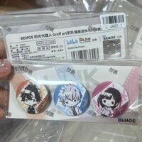 Star Magic Hot Silver Shining Time Graffiti Kẹo Mini Tinplate Huy Hiệu Thanh Bilibili Bilibili #BJ0305#