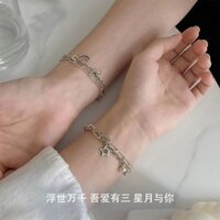 Star Moon Vòng Tay Bạn Gái Nữ ins Niche Sinh Viên Tính Khí Đơn Giản Đường Dài Vòng Tay Tình Yêu Quà Tặng Cho Bạn Gái Cặp Đôi20250228