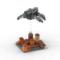 Star Wars MOC-88819 siêu nhỏ lớp Zeta chở hàng đồ chơi tàu con thoi đồ trang trí lắp ráp mô hình HG2W