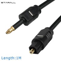 StarALL Mini Cable 3.5mm SPDIF Optical Fiber Cable 3.5 to Optical Audio Cable Adapter for Macbook