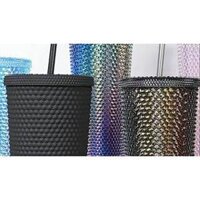 Starbucks Bình giữ nhiệt cao cấp Starbucks 750Ml / 24Oz có ống hút thiết kế gai sầu riêng có thể tái sử dụng cho cặp đôi