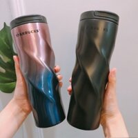 Starbucks Bình Nước Giữ Nhiệt 500ml Họa Tiết Xoắn Ốc Độc Đáo