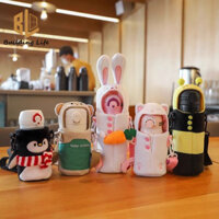 Starbucks Cốc Phụ Kiện Nắp Cốc Bình Giữ Nhiệt Chim Cánh Cụt Cốc Nước Bao Túi Giữ Nhiệt Dây Đeo Cốc Dây Dễ Thương Sang Trọng Đa Năng Vỏ Bảo Vệ Ấm Siêu Tốc