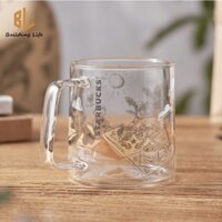 Starbucks Cốc Uống Cà Phê 473ml Bằng Thủy Tinh Trong Suốt