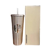 Starbucks Cốc Uống Nước starbucks 710ml / 24oz Mạ Điện Thiết Kế Họa Tiết Kim Cương Lấp Lánh