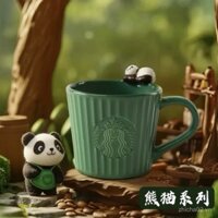 Starbucks Cup Du lịch Panda Series Cốc nước gốm Cốc cốc bằng thép không gỉ Cốc cà phê Panda