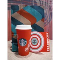 Starbucks Cup Sản phẩm mới Phiên bản giới hạn Cặp đôi Quà Tặng Mengdong Cup Series Red Plastic Suixing Cup