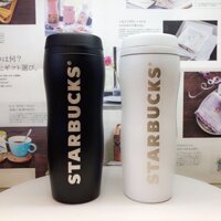 [STARBUCKS JAPAN] - BÌNH GIỮ NHIỆT SS BLACK & WHITE LUCY TUMBLER 12oz