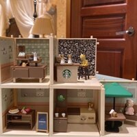 Starbucks mini Coffee Shop Trang Trí Vui Nhộn Cà Phê mini Mô Hình Sáng Tạo Thu Nhỏ Cảnh Trang Trí