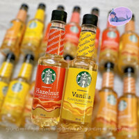 STARBUCKS SYRUP VANILLA, HAZELNUT, CARAMEL FLAVOR 375ML