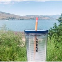 [STARBUCKS US] - LY NHỰA BÚT CHÌ PENCIL AND PAPER COLD CUP 24OZ