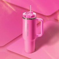 [STARBUCKS VN] - LY GIỮ NHIỆT STANLEY x STARBUCKS SHOCKING PINK QUENCHER COLD CUP 40oz
