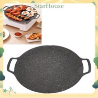 StarHouse Chảo rán Mxzzand Teppanyaki có độ dẫn nhiệt cao Bếp nướng BBQ Hàn Quốc không dính cho bếp ngoài trời gia đình (Loại gas 30cm)