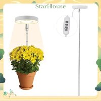 StarHouse Đèn Mxzzand Grow Lights LED Halo Plant Light Có thể điều chỉnh độ cao Cài đặt dễ dàng 3 chế độ chiếu sáng Quang phổ đầy đủ để trồng cây trong nhà