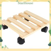 StarHouse Gỗ Hoa Chậu Cây Đế Con Lăn Di Chuyển Khay Giá Có Bánh Xe Cho Đồ Dùng Làm Vườn