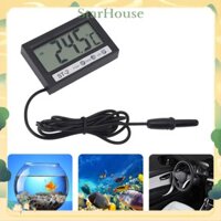 StarHouse Nhiệt Kế Bể Cá, Nhiệt Kế Ô Tô Kỹ Thuật Số Được Sử Dụng Rộng Rãi Nhiệt Độ Kép Bên Ngoài Bên Trong Thực Tế Cho Tủ Lạnh
