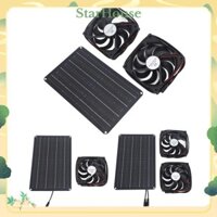 StarHouse Tấm Pin Năng Lượng Mặt Trời Bộ Quạt 15W 12V Hút Với ​​4.9ft Cáp Cửa Sổ Thông Gió Cho Nhỏ Ngôi Nhà Xanh chuồng Chuồng Thú Cưng