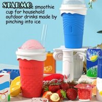 Starmo 500 ML Slushy Maker Cup, Cốc Smoothie mùa hè đông lạnh nhanh tự làm, Tự làm Di động Bóp Cốc đá nước ép dung tích lớn